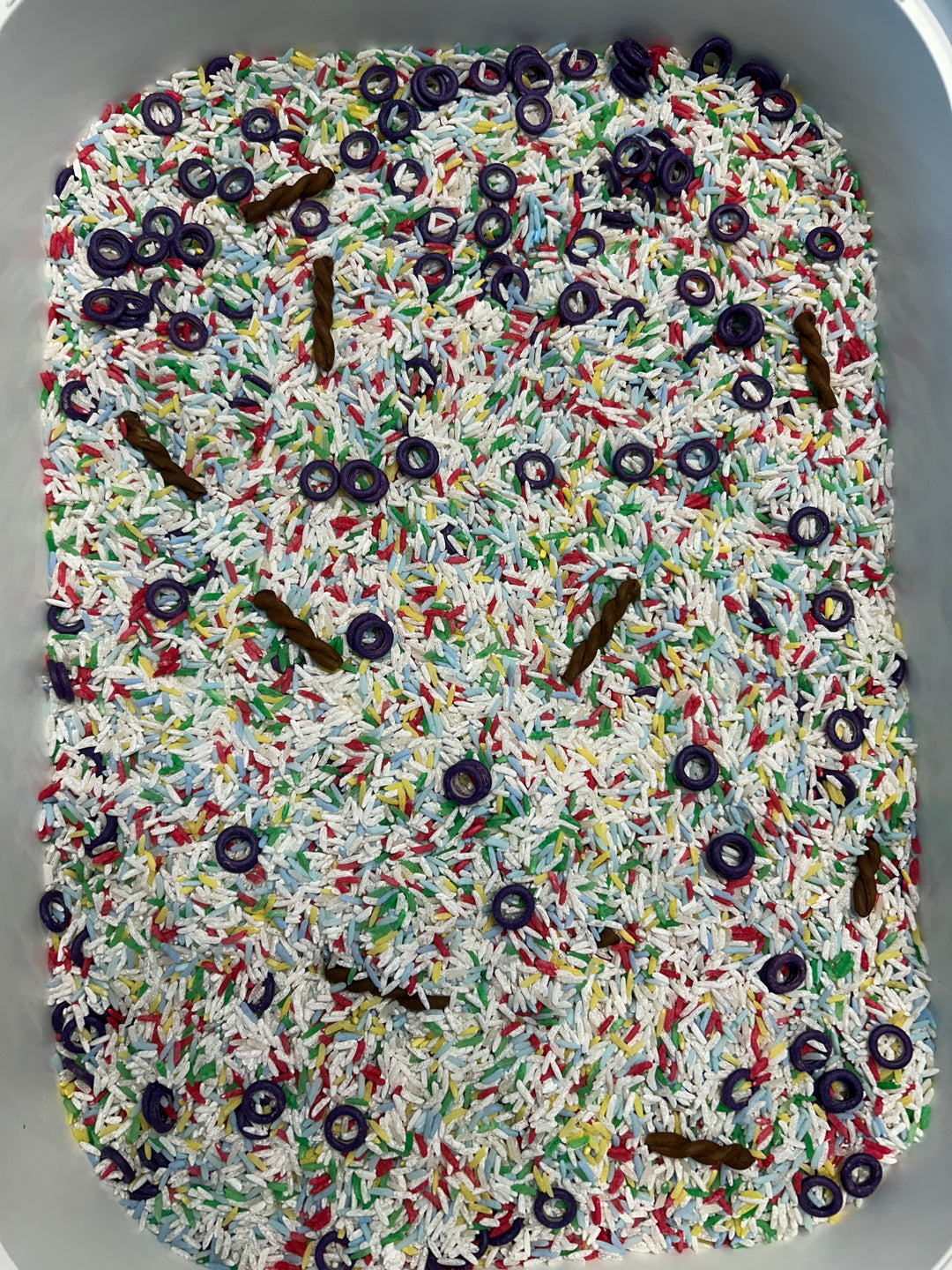 Cowboys &amp; Cosmos Sensory Filler Mix | Movie-Inspired Sensory Play | Handpainted Pasta