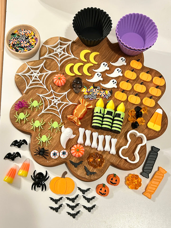 Spooky Cupcake Playdough Kit | Halloween Pretend Play