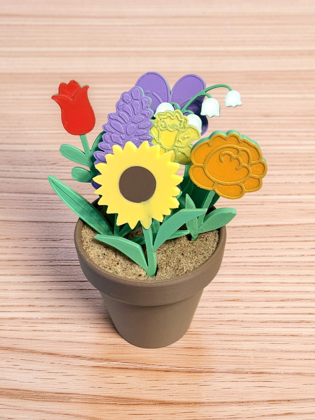 Flower Garden Planting Set | 2.5” Flowers | Sensory Dirt