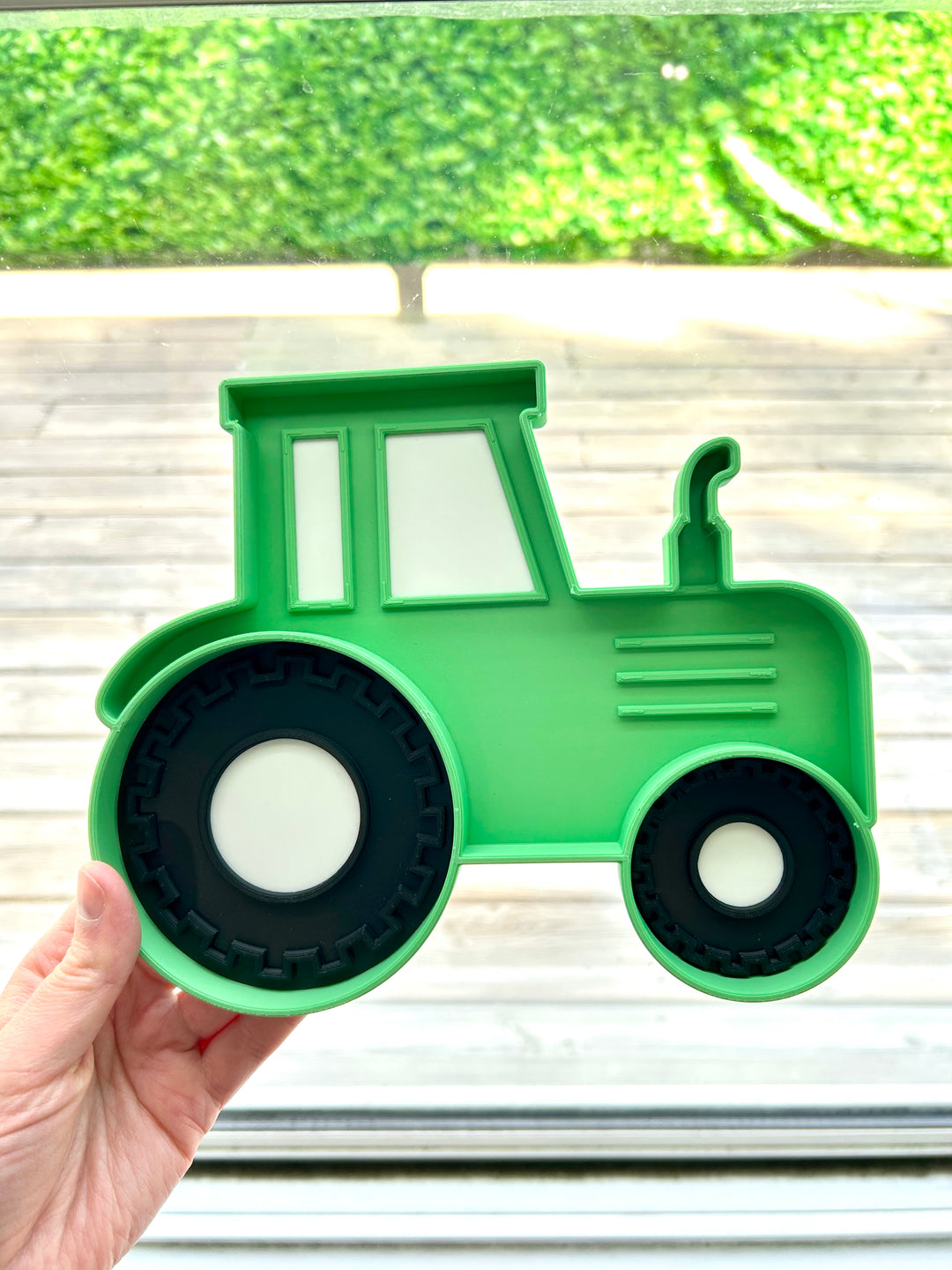 Green Tractor Sensory Tray | Farm Sensory Bin | 3D Printed Trinket Tray