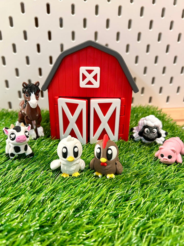 3D Printed Articulated Hen &amp; Roosters | Chicken Coop