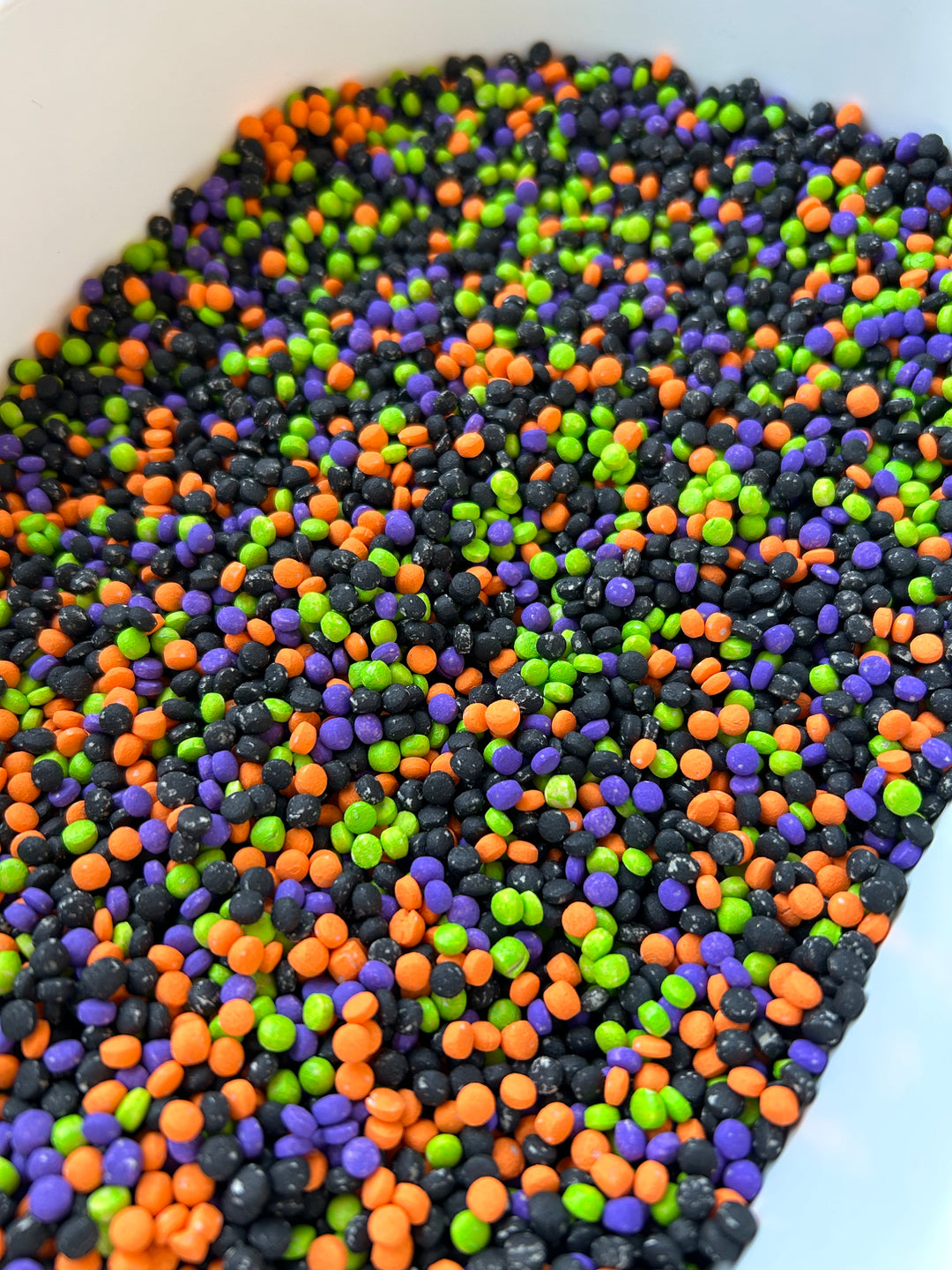Halloween Magic Couscous Sensory Filler Mix | Black, Green, Purple &amp; Orange
