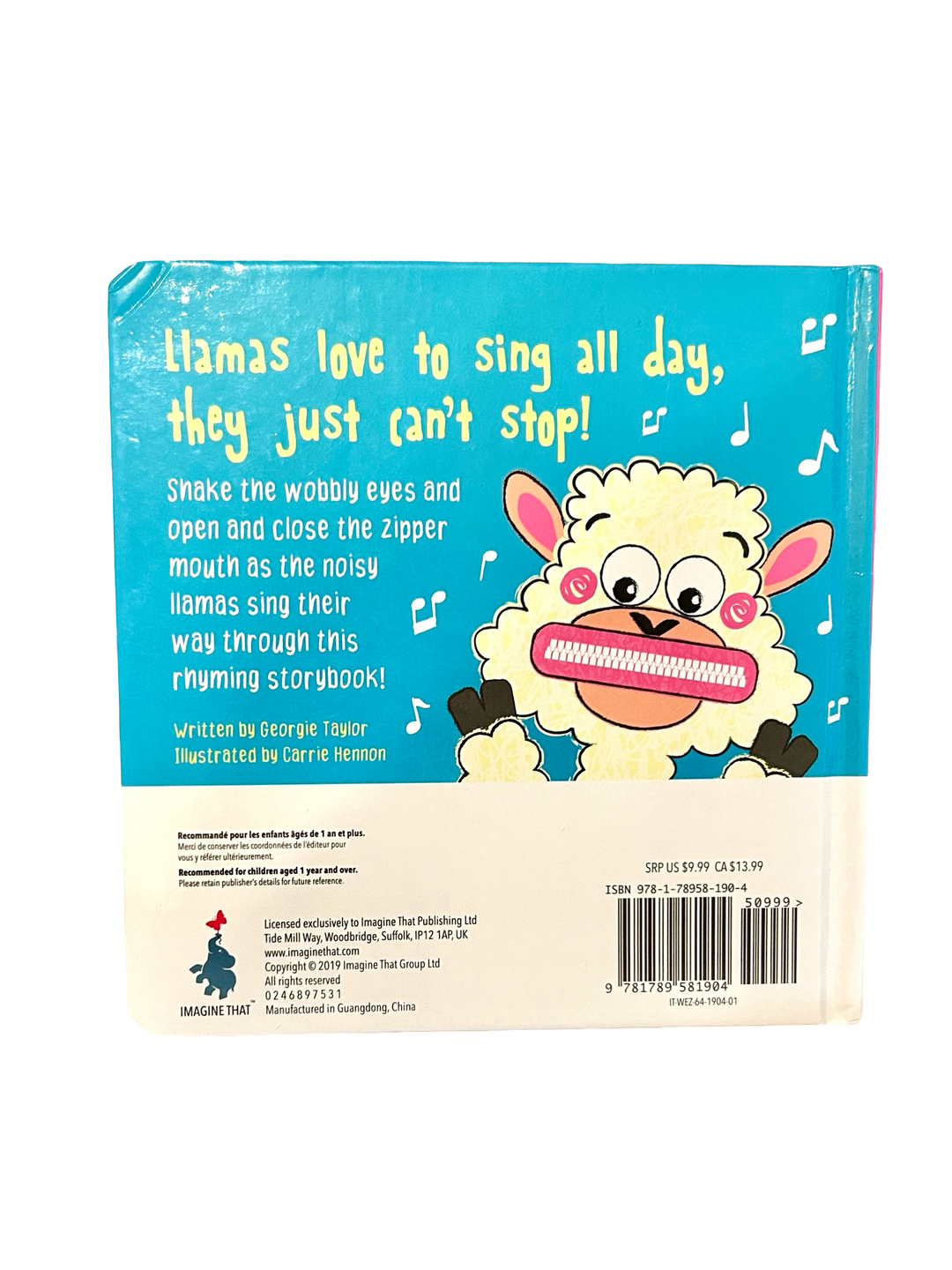 La La Llamas! A Wobbly-Eye Zipper Book (Board Book)