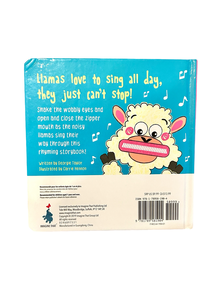 La La Llamas! A Wobbly-Eye Zipper Book (Board Book)