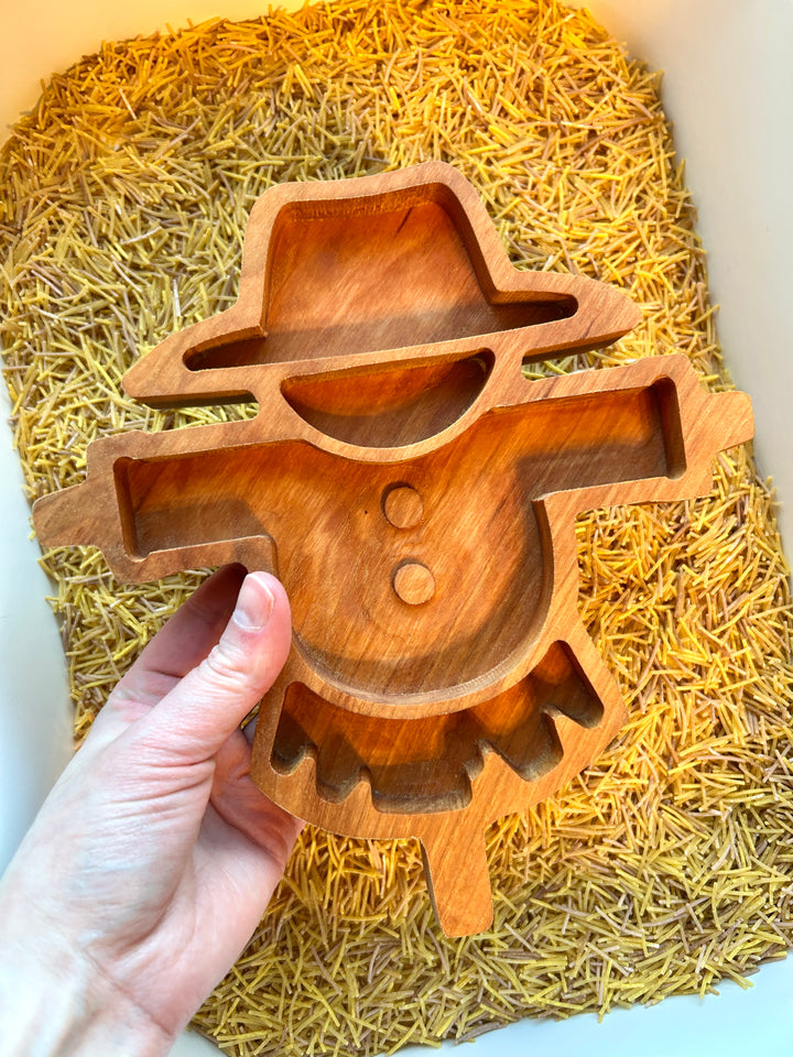 Scarecrow Tray | Handcrafted Cherry Wood | ArborCraft Wood