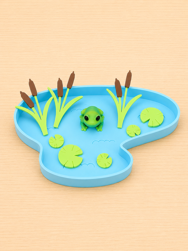 3D Printed Pond Frogs | Pond Sensory Play | Eco-Friendly PLA