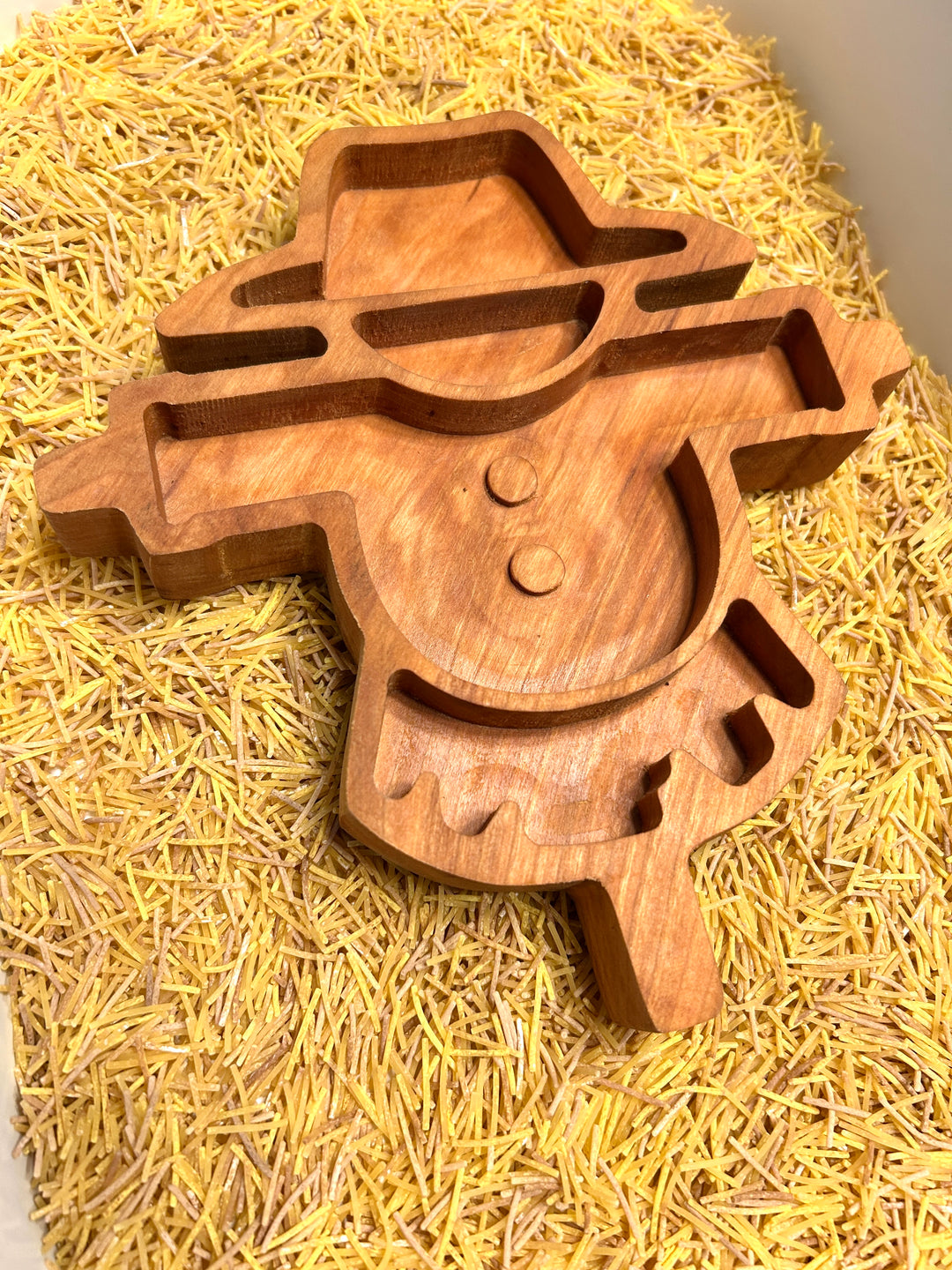 Scarecrow Tray | Handcrafted Cherry Wood | ArborCraft Wood