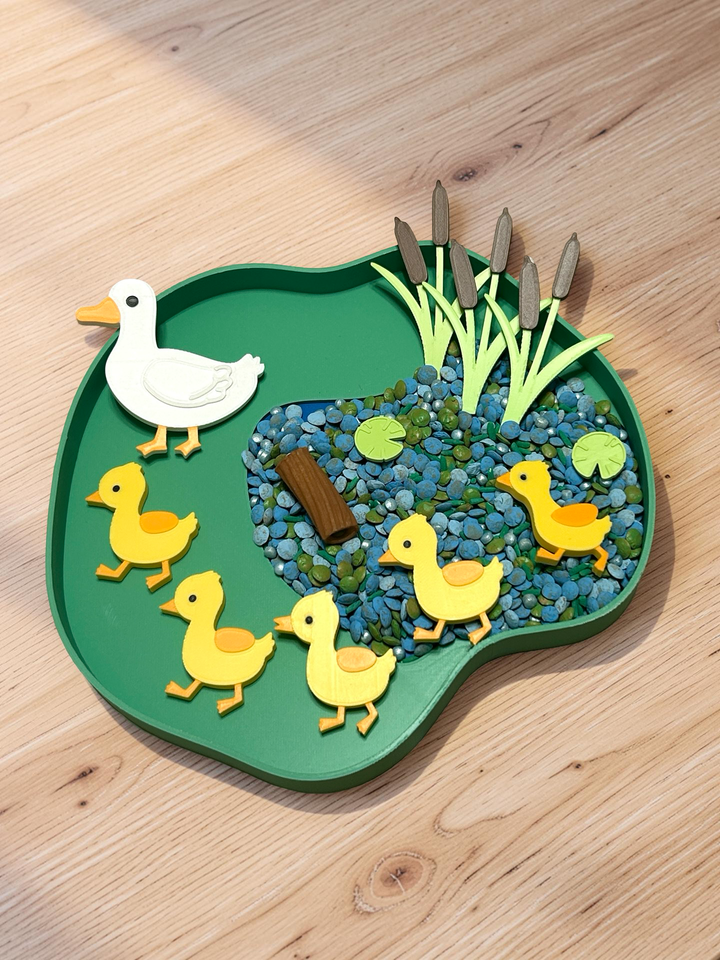Duck Life Loose Parts | Pond Sensory Play | 3D Printed Flat Fillers | Eco-Friendly PLA