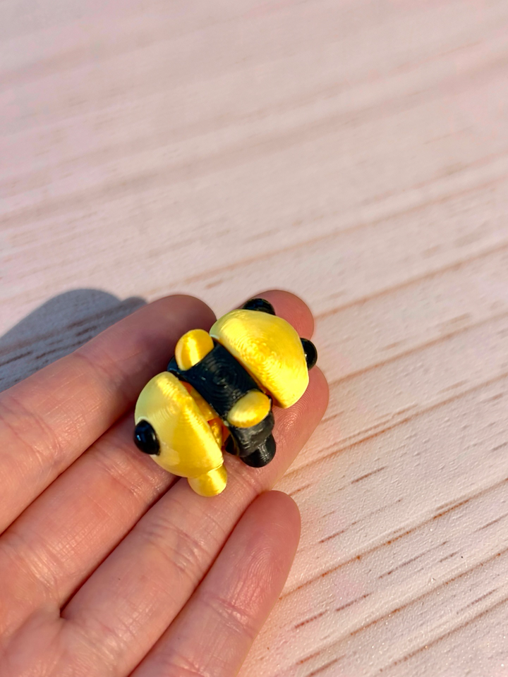 3D Printed Articulated Bumble Bees (3 styles)