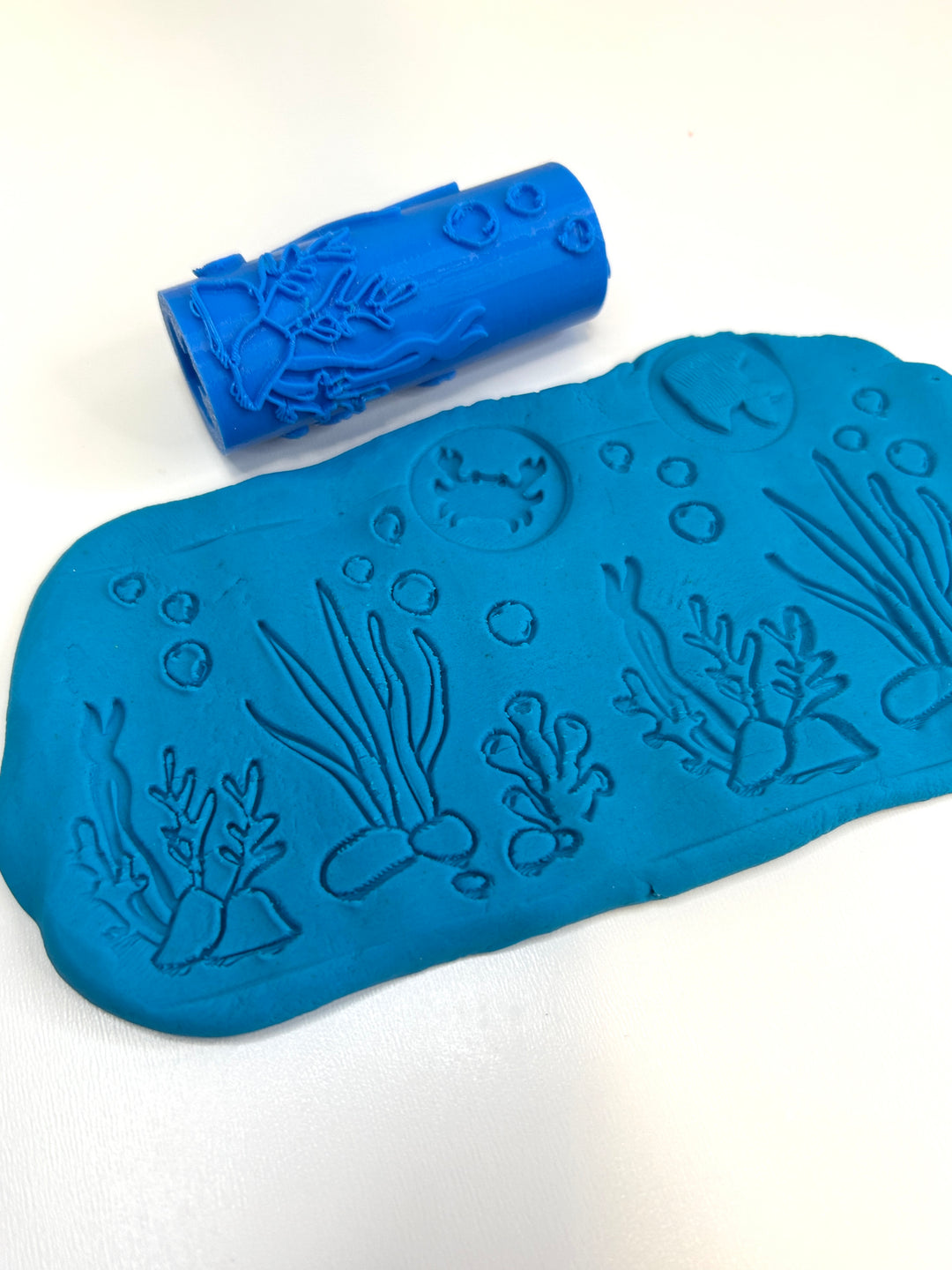 Under the Sea | Ocean-Themed | 3D Printed Texture Roller | Playdough Tool | Eco-Friendly PLA