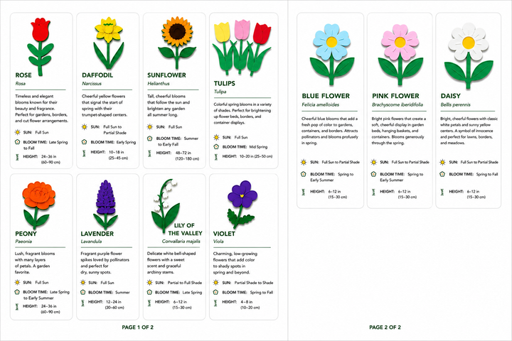 Large Flower Planting Set | 4” Flowers | Gardening Sensory Dirt