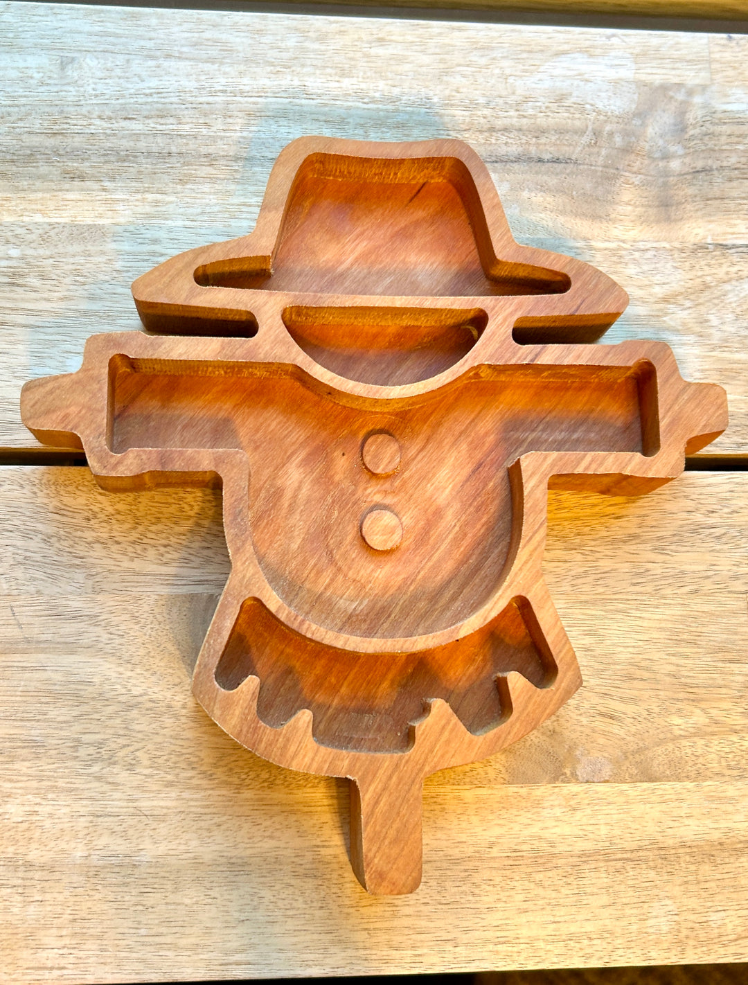 Scarecrow Tray | Handcrafted Cherry Wood | ArborCraft Wood