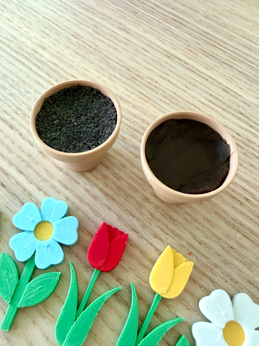 Mini Garden Planting Set | Flower Pots, Flowers &amp; Sensory Dirt