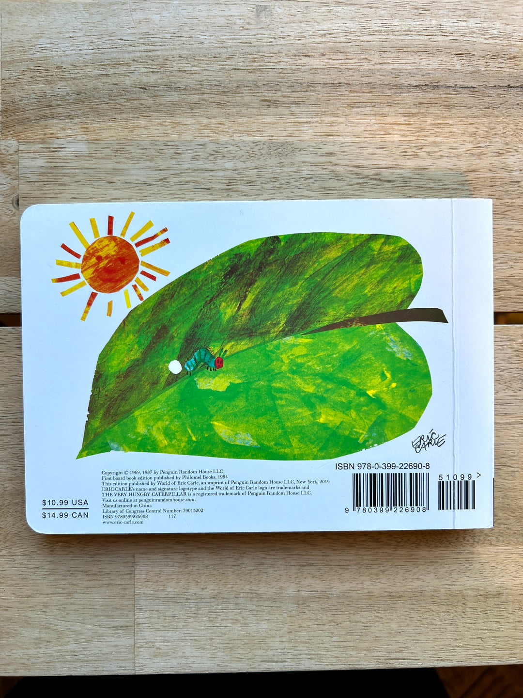 The Very Hungry Caterpillar by Eric Carle (Board Book)