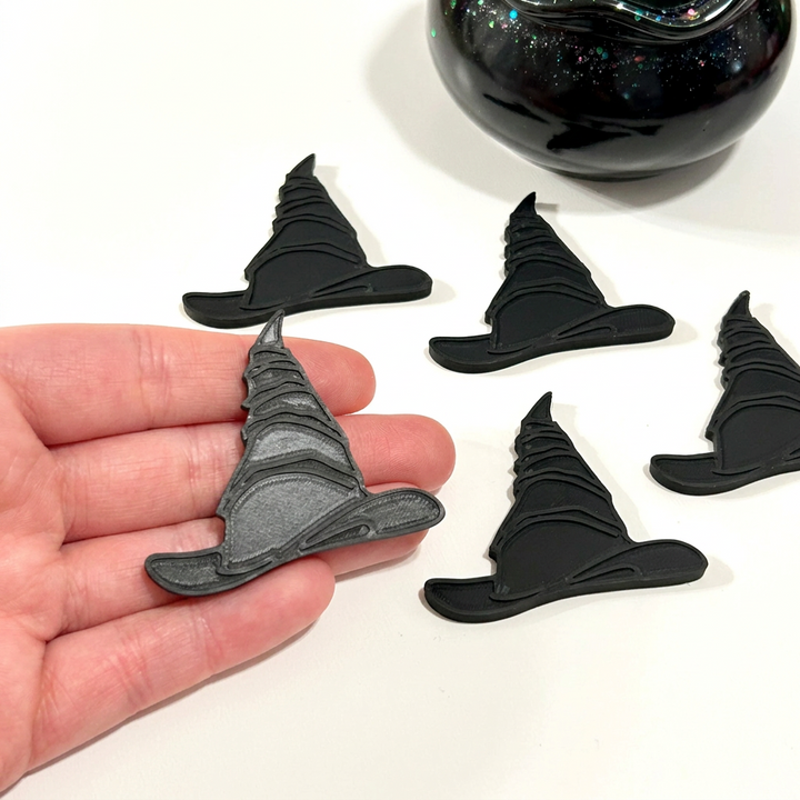 3D Printed Witch’s Hat Loose Parts (flat) | Halloween Counters