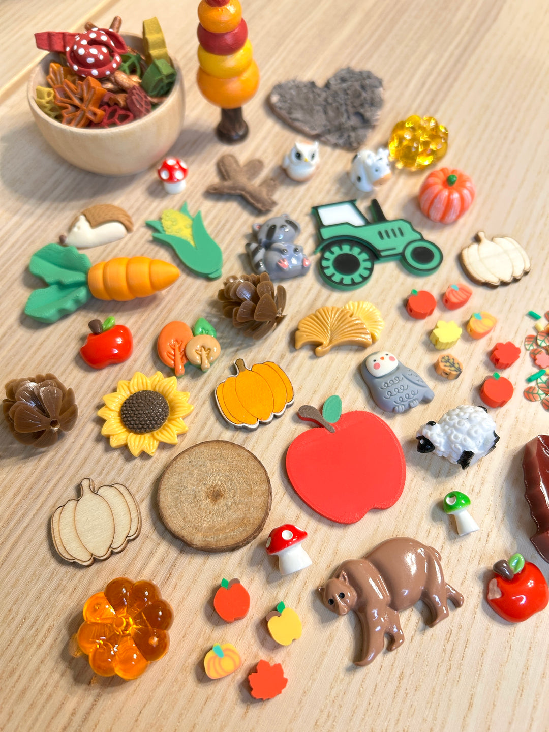 Mystery Bag: Autumn Charms &amp; Loose Parts | Fall Sensory Play Accessories