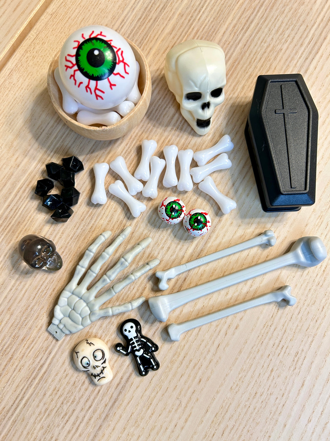 Spooky Skeleton &amp; Bones Loose Parts Set | Halloween Sensory Play Accessory