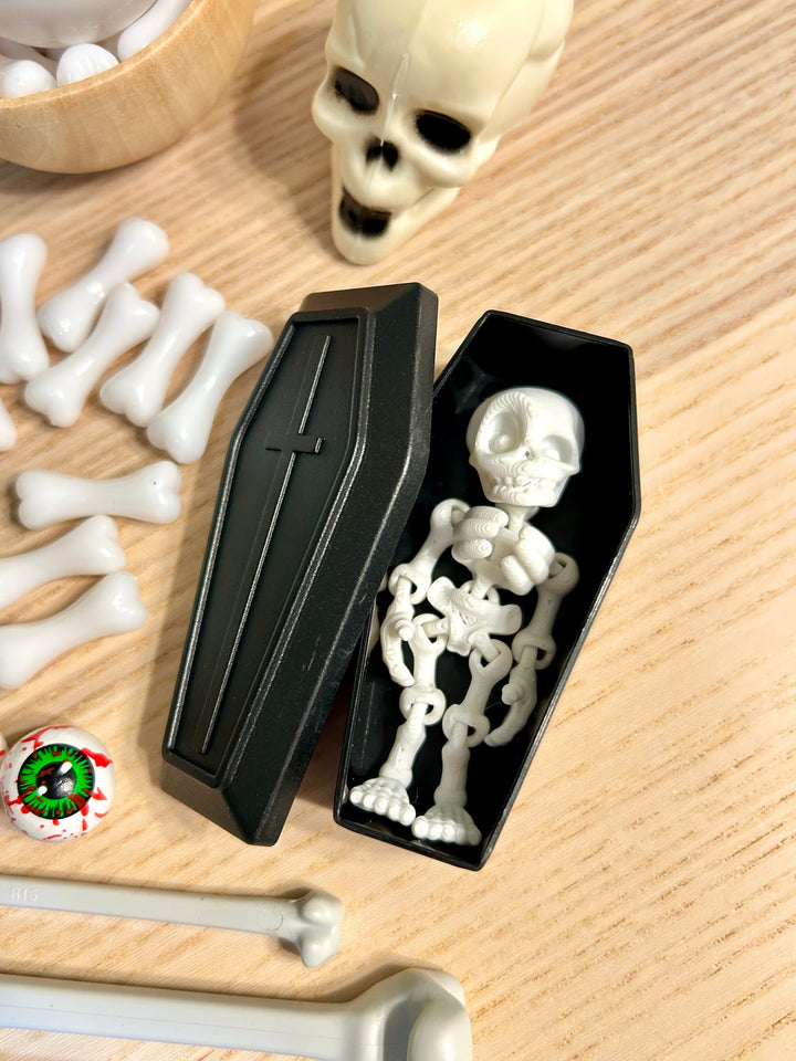 Mini Coffin Storage Box | Halloween Sensory Play Accessory