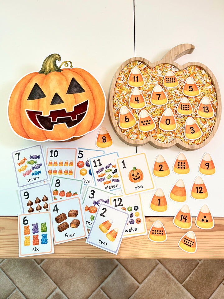 Feeding Pumpkin Alphabet &amp; Number Match | Halloween Printable Learning Activities