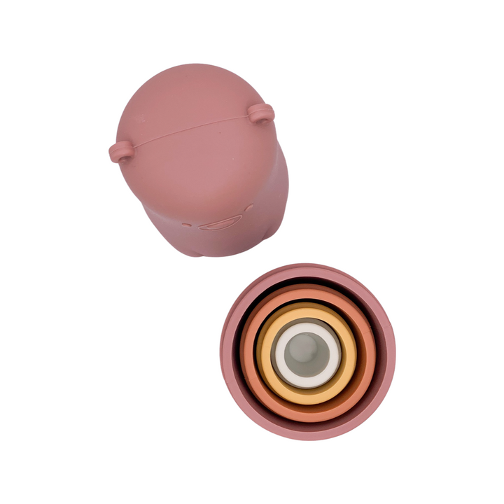 Montessori Silicone Nesting Dolls | Baby Sensory & Bath Toy | BPA-Free Silicone