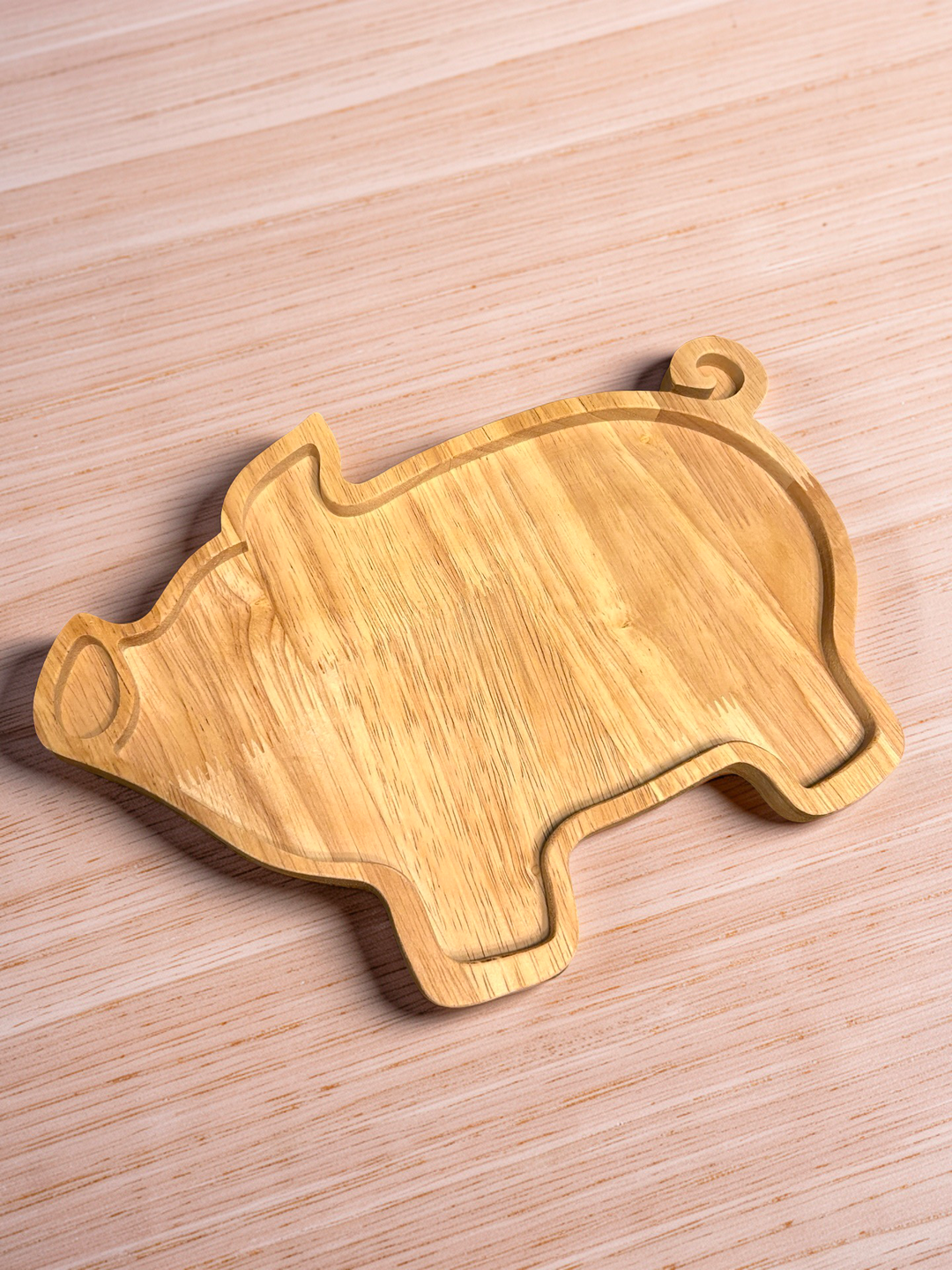 Wooden Pig Tray | Natural Wood Sensory Tray