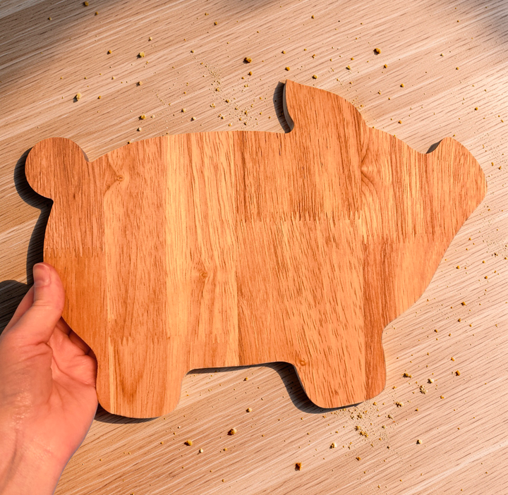 Wooden Pig Tray | Natural Wood Sensory Tray
