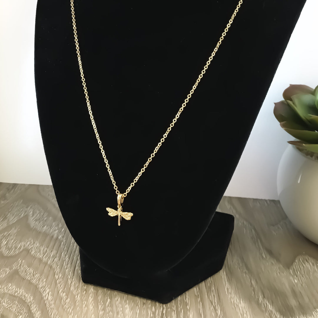 Collier Libellule Mini, Cadeau d'encouragement, Cadeau pour fille, Collier symbolique, Bijou avec carte message, Bijou de force, Cadeau étudiant