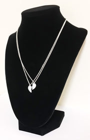 Best Bitches, Matching Split Hearts Necklace Set for 2, Shank a Bitch For You, Friendship Gift, Half Heart Necklaces, Best Friend Jewelry