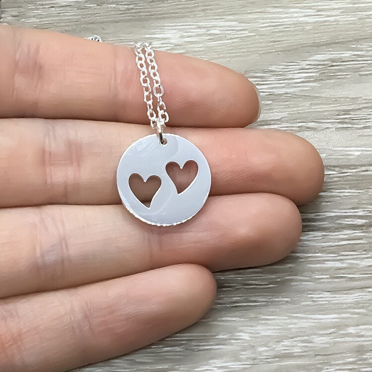 Collier cœur, cadeau pour maman endeuillée par une fausse couche, collier pour maman infertile, collier symbolique, cadeau pour la perte d'un bébé