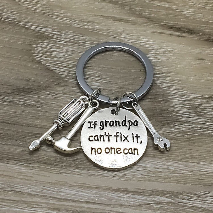 Porte-clés Papa, Cadeau Fête des Pères, Si Papa ne peut pas le réparer, Cadeau pour Papa, Porte-clés Grand-père, Cadeau du Fils, Cadeau pour Lui