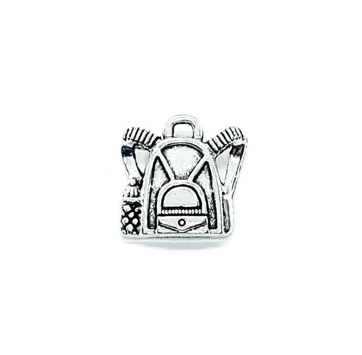 1 Backpack Charm, Individual Charms, School Charms, Bag Charm, Education Charm, Student Charms, Hiking Charm, Camping Charms, Student Gift