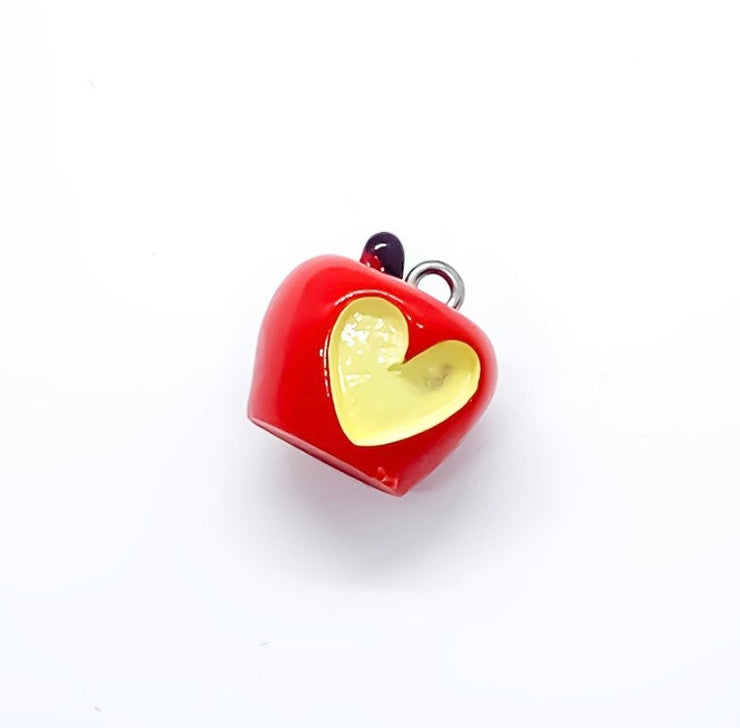 1 Red Apple Charm, Teacher Charm, School Charms, Individual Charms, Fruit Charms, Foodie Charm, Tiny Apple Charm, Snow White Charms