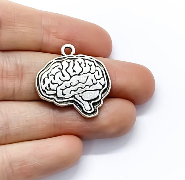 1 Brain Charm, Individual Charms, Anatomy Charms, Biology Charms, Nursing Charm, Doctor Charms, Anatomical Charms, Jewelry Findings