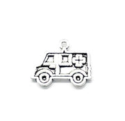 1 Ambulance Charm, Individual Charms, Medical Charms, Paramedic Charm, Hospital Charms, EMT Charms, First Responder Gift, DIY Jewelry