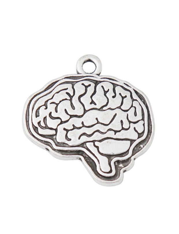 1 Brain Charm, Individual Charms, Anatomy Charms, Biology Charms, Nursing Charm, Doctor Charms, Anatomical Charms, Jewelry Findings