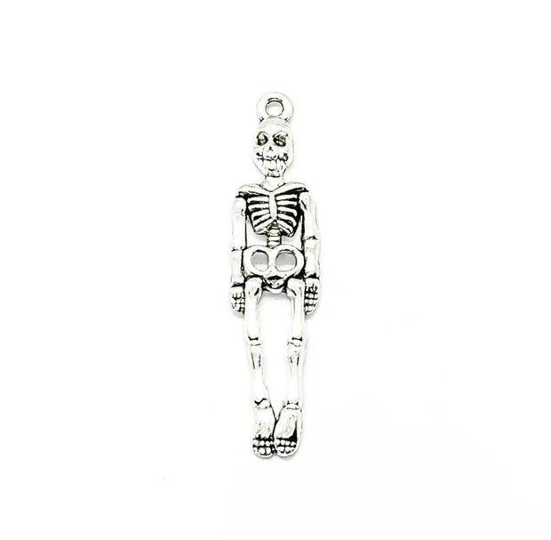 1 Skeleton Charm, Individual Charms, Anatomy Charms, Biology Charms, Nursing Charm, Doctor Charms, Bone Charms, Jewelry Findings, DIY