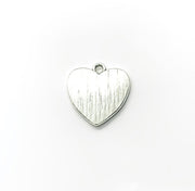 1 Heart Shaped Footprints Charm Silver, Individual Charms, Baby Charms, Mommy Charms, Mother Charms, DIY Craft, Cute Charms, Baby Pendant