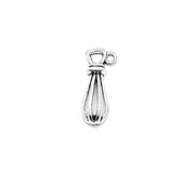 1 Egg Beater Charm, Miniature Whisk Charm, Individual Charm, Cooking Charms, Baking Tools Charms, Baker Charms, Kitchen Charms, Bakery Charm