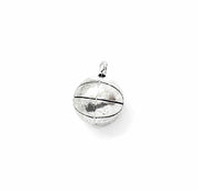 1 Tiny Basketball Charm Silver, Sporty Charms, Basketball Player Charm, Individual Charm, Sphere Ball Charm, Sport Charms, Team Coach Gift