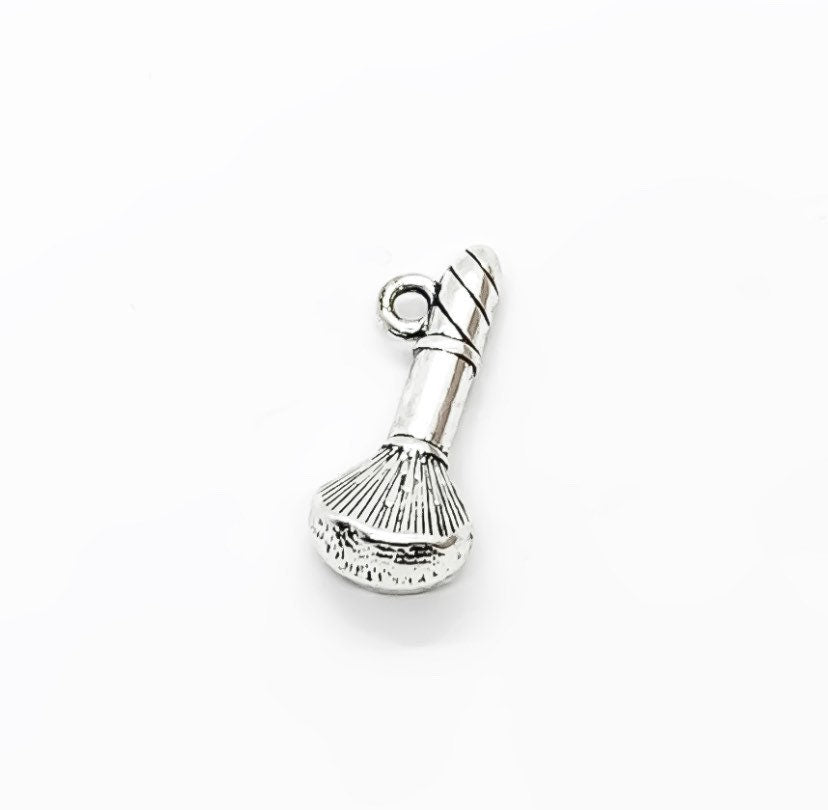 1 Makeup Brush Charm, Esthetician Charms, Individual Charm, Makeup Charm, Girlie Charm, Teen Girl Charm, Kabuki Brush Charm, Beauty Charms