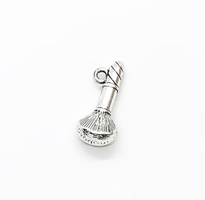 1 Makeup Brush Charm, Esthetician Charms, Individual Charm, Makeup Charm, Girlie Charm, Teen Girl Charm, Kabuki Brush Charm, Beauty Charms