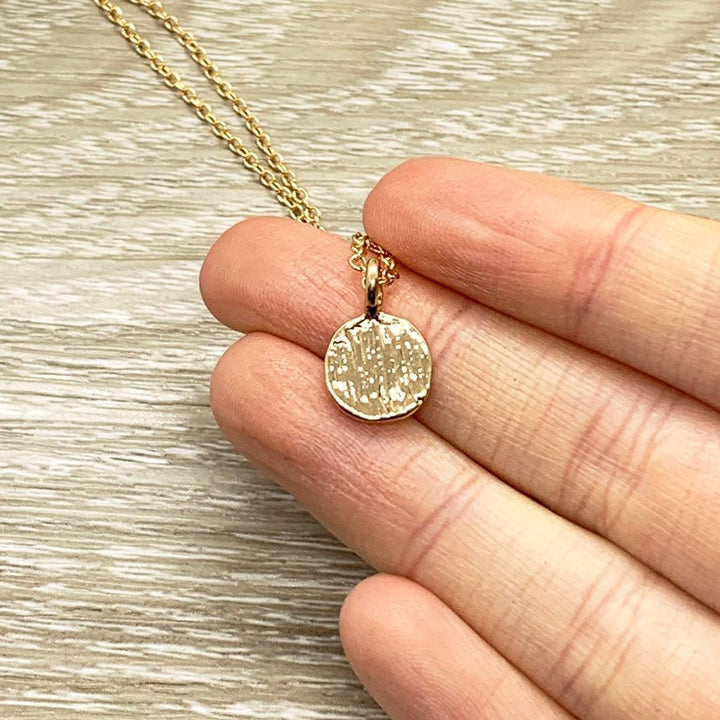 Collier Ohm miniature, Bijou Aum discret, Cadeau simple et inspirant, Citation « Respire », Cadeau de méditation, Cadeau pour le bien-être mental, Collier Bouddha, Yoga