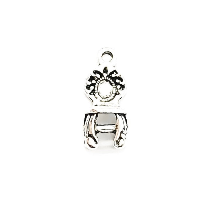 1 Tiny Chair Charm, Seating Charm, Girls Charms, Furniture Charm, Girlie Charm, Styling Gift, Shopping Charm, House Decor Charm