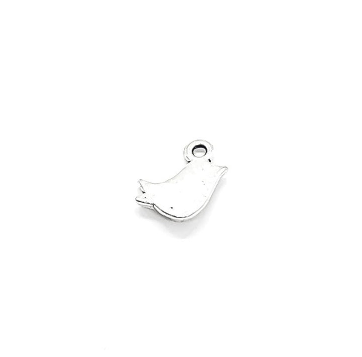 1 Tiny Bird Charm, Gardening Charms, Gift for Gardener, Garden Charms, Birdie Charm, Chickadee Charm, Backyard Charms, Animal Charms