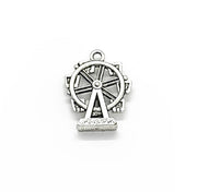 1 Tiny Ferris Wheel Charm, Fair Charm, Custom Charms, Amusement Park Charms, Toy Charms, Transportation Charms, DIY Craft