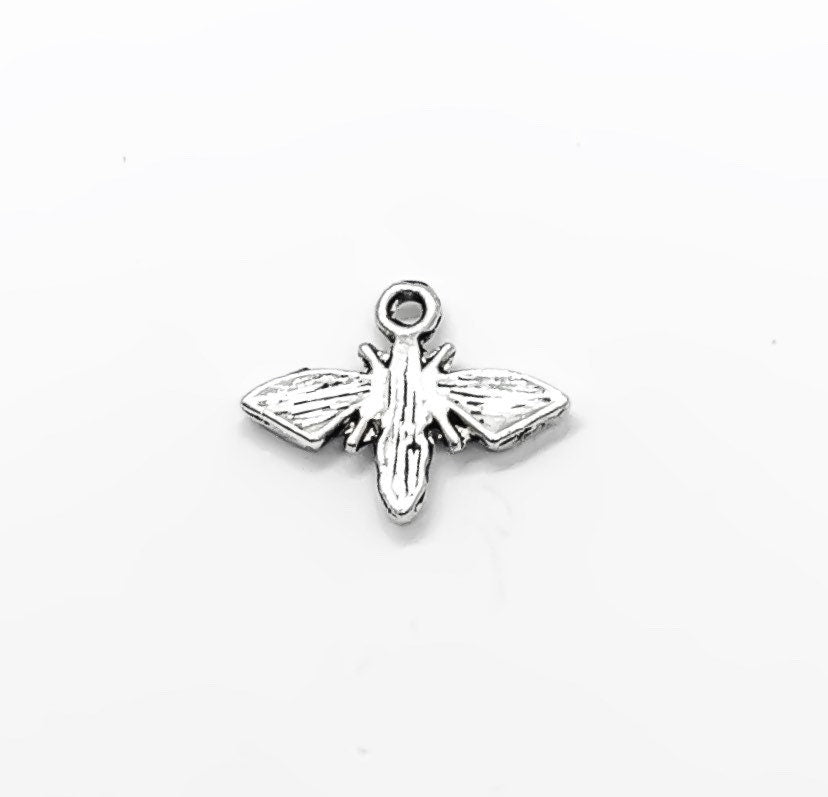 1 Tiny Bee Charm, Wasp Charm, Gardening Charms, Insect Charm, Gift for Gardener, Garden Charms, Nature Charms, Backyard Charms