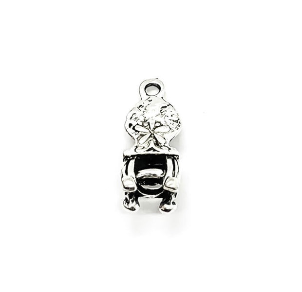 1 Tiny Chair Charm, Seating Charm, Girls Charms, Furniture Charm, Girlie Charm, Styling Gift, Shopping Charm, House Decor Charm