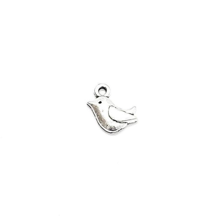 1 Tiny Bird Charm, Gardening Charms, Gift for Gardener, Garden Charms, Birdie Charm, Chickadee Charm, Backyard Charms, Animal Charms