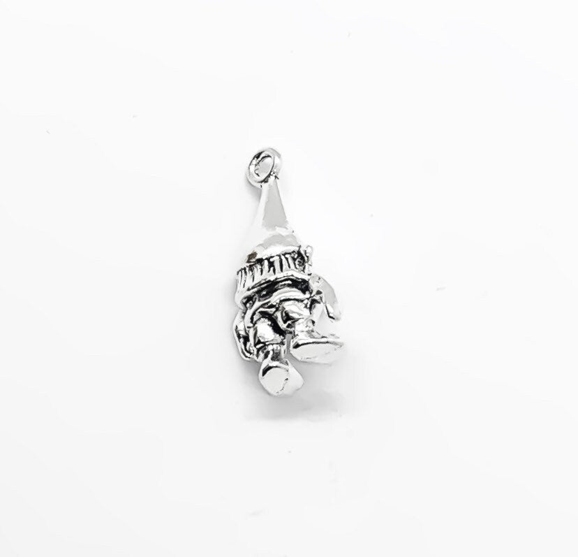 1 Tiny Garden Gnome Charm, Lawn Charm, Gardening Charms, Gift for Gardener, Garden Charms, Nature Charms, Backyard Charms