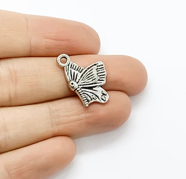 1 Tiny Butterfly Charm, Insect Charms, Lawn Charm, Gardening Charms, Gift for Gardener, Garden Charms, Nature Charms, Backyard Charms